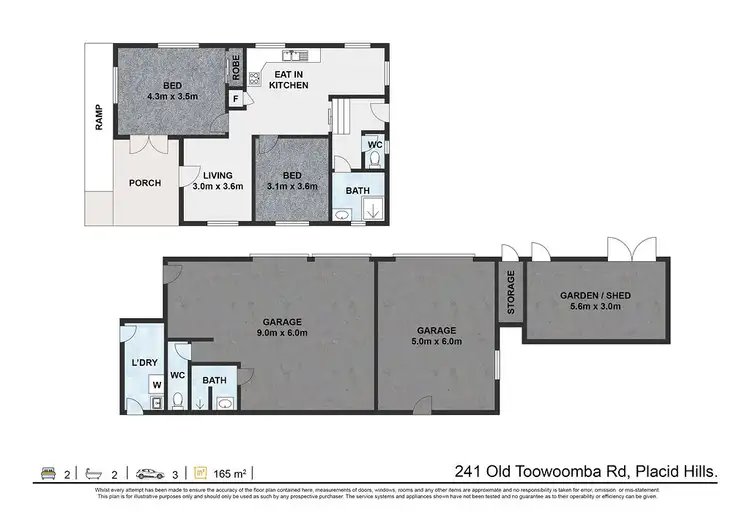 Floorplan of Homely house listing, 241 Old Toowoomba Road, Placid Hills QLD 4343