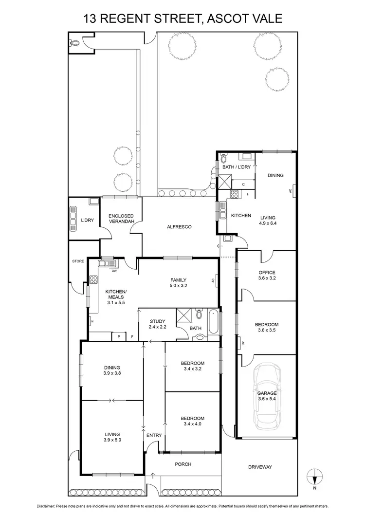 Floorplan of Homely house listing, 13 Regent Street, Ascot Vale VIC 3032