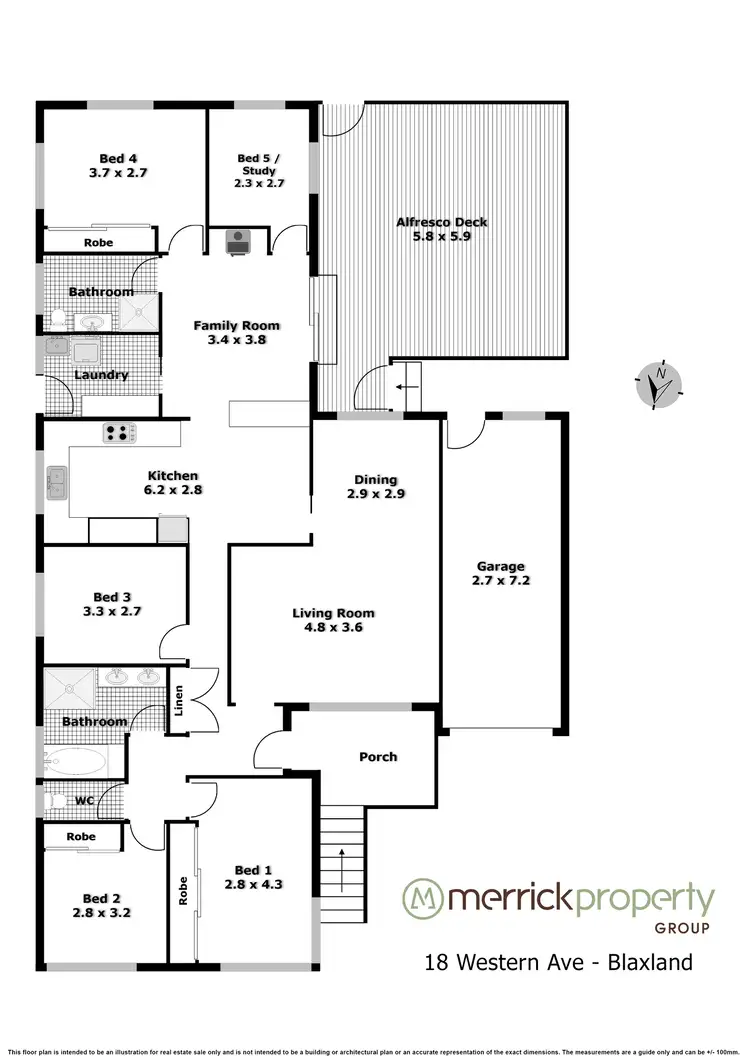 Floorplan of Homely house listing, 18 Western Avenue, Blaxland NSW 2774