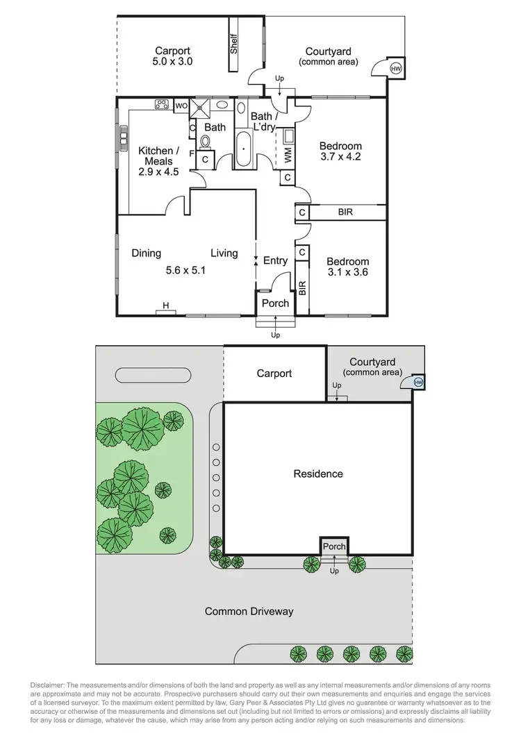Floorplan of Homely unit listing, 1/474 Glen Eira Road, Caulfield VIC 3162