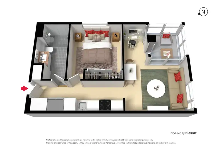 Floorplan of Homely apartment listing, 603/6 Acacia Place, Abbotsford VIC 3067