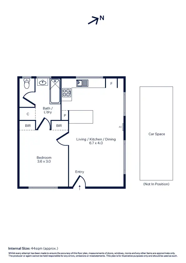 Floorplan of Homely apartment listing, 1/29 Illawarra Street, Williamstown VIC 3016