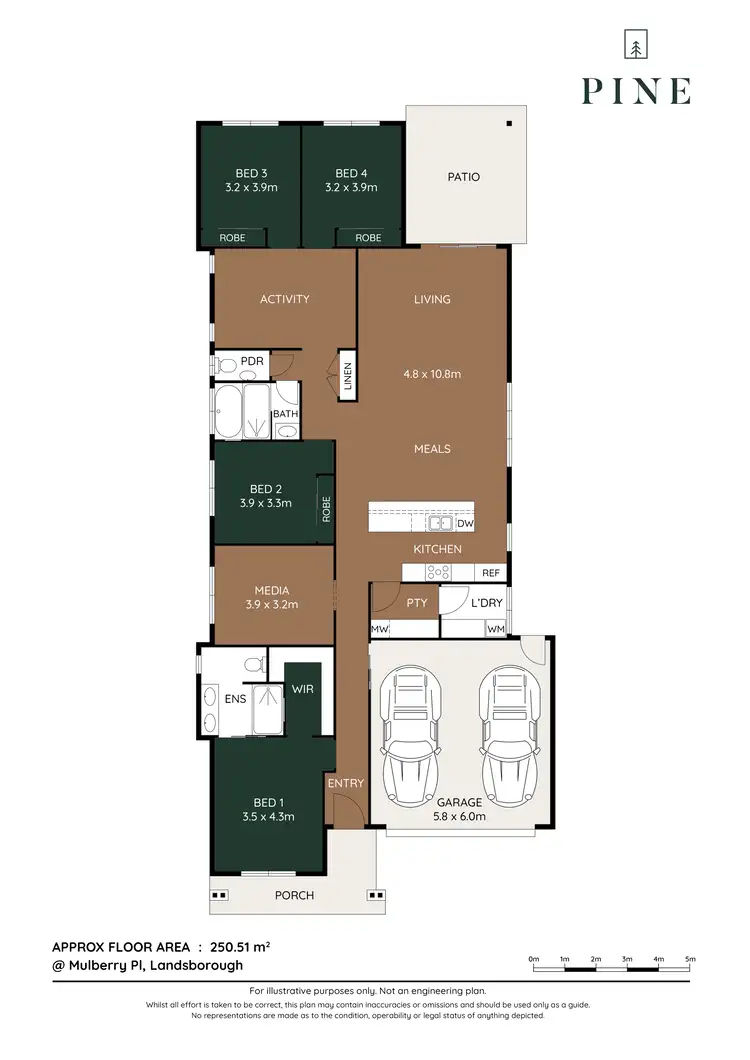 Floorplan of Homely house listing, 10 Mulberry Place, Landsborough QLD 4550