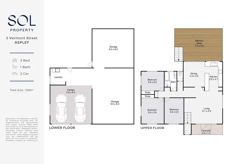 Floorplan of Homely house listing, 5 Vermont Street, Aspley QLD 4034