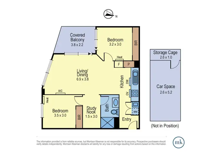 Floorplan of Homely apartment listing, 8/87 Janefield Drive, Bundoora VIC 3083