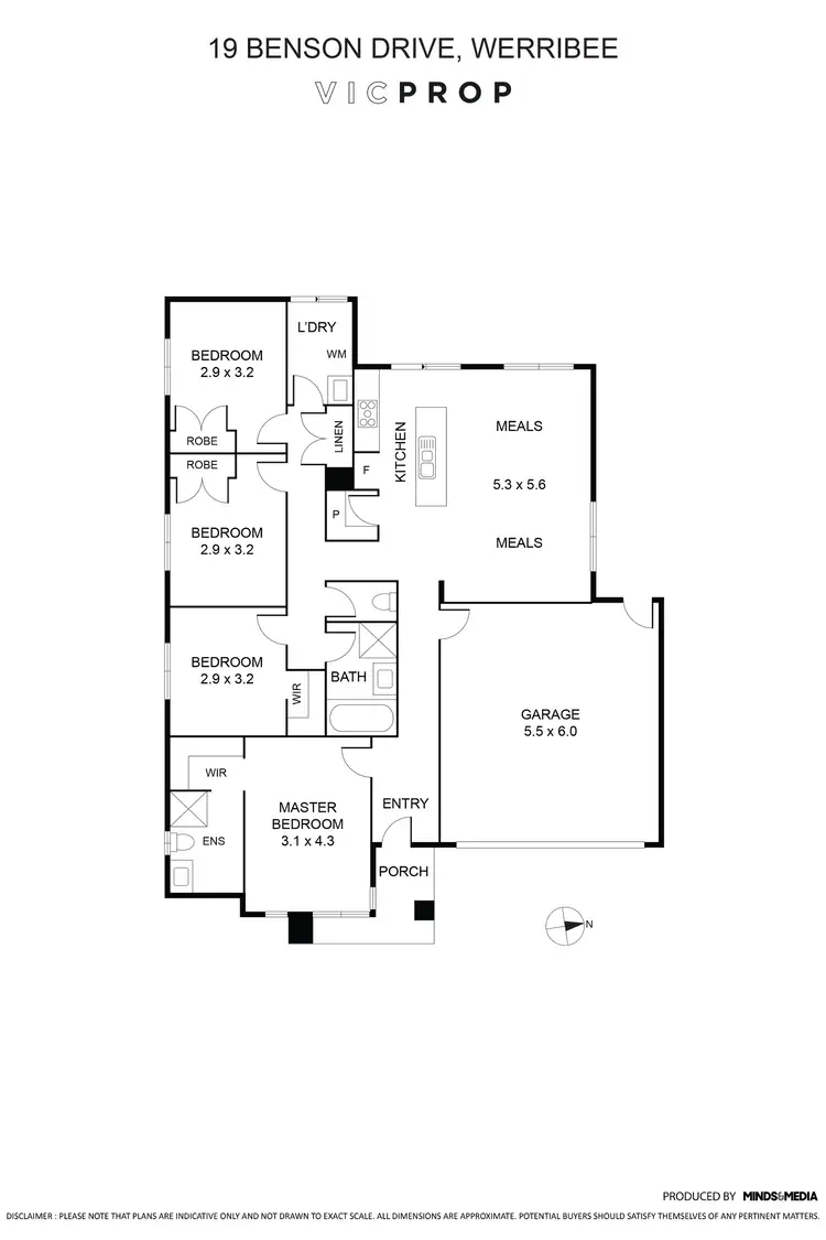 Floorplan of Homely house listing, 19 Benson Drive, Werribee VIC 3030