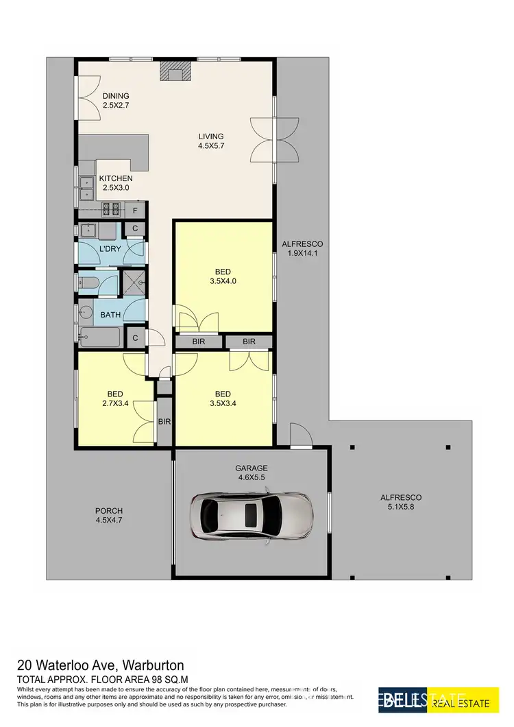 Floorplan of Homely house listing, 20 Waterloo Avenue, Warburton VIC 3799