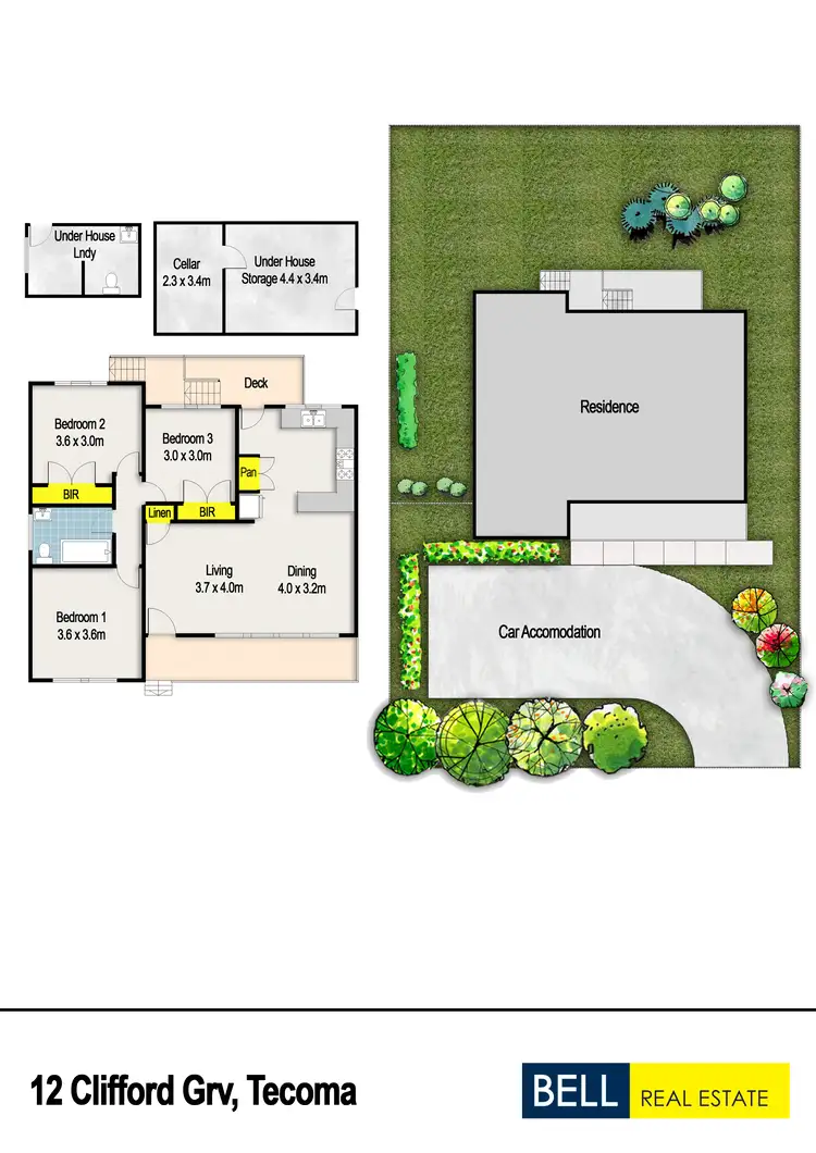 Floorplan of Homely house listing, 12 Clifford Grove, Tecoma VIC 3160