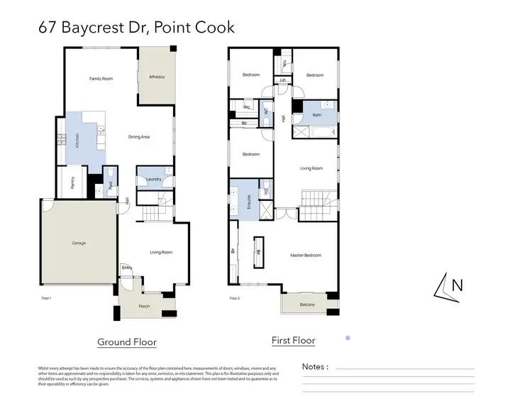 Floorplan of Homely house listing, 67 Baycrest Drive, Point Cook VIC 3030