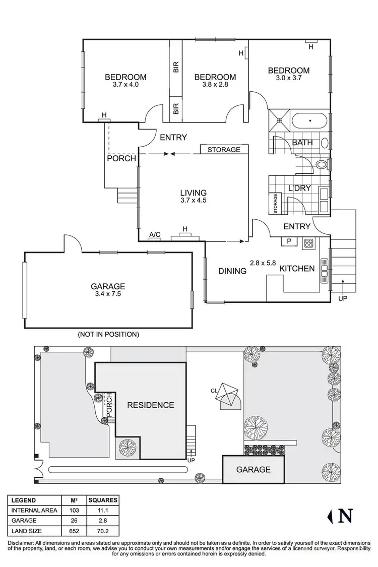 Floorplan of Homely house listing, 6 Morinda Crescent, Doncaster East VIC 3109