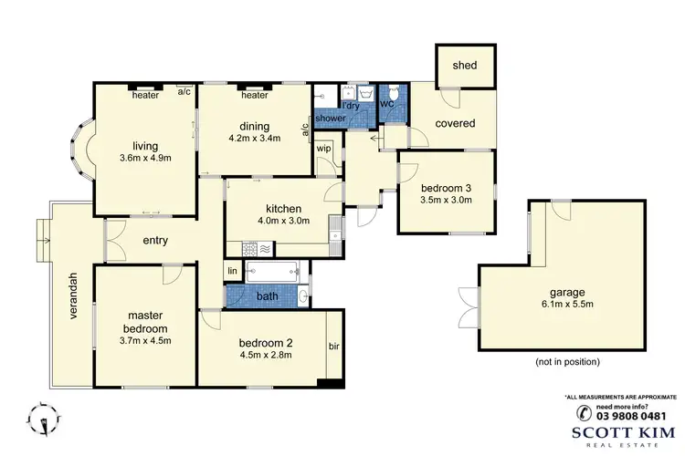 Floorplan of Homely house listing, 119 Fulham Road, Alphington VIC 3078