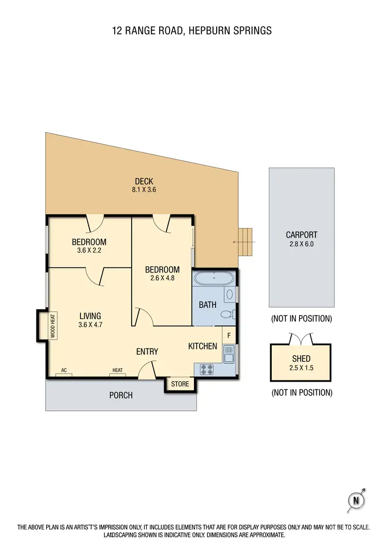 Floorplan of Homely house listing, 12 Range Road, Hepburn Springs VIC 3461