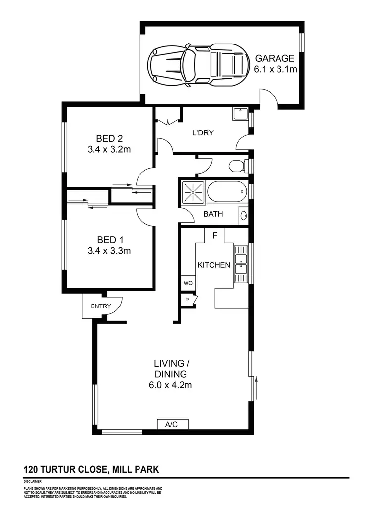Floorplan of Homely house listing, 1/20 Turtur Close, Mill Park VIC 3082