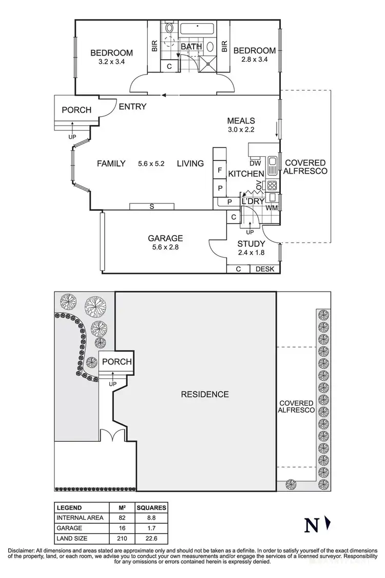 Floorplan of Homely unit listing, 1A Ross Street, Doncaster VIC 3108