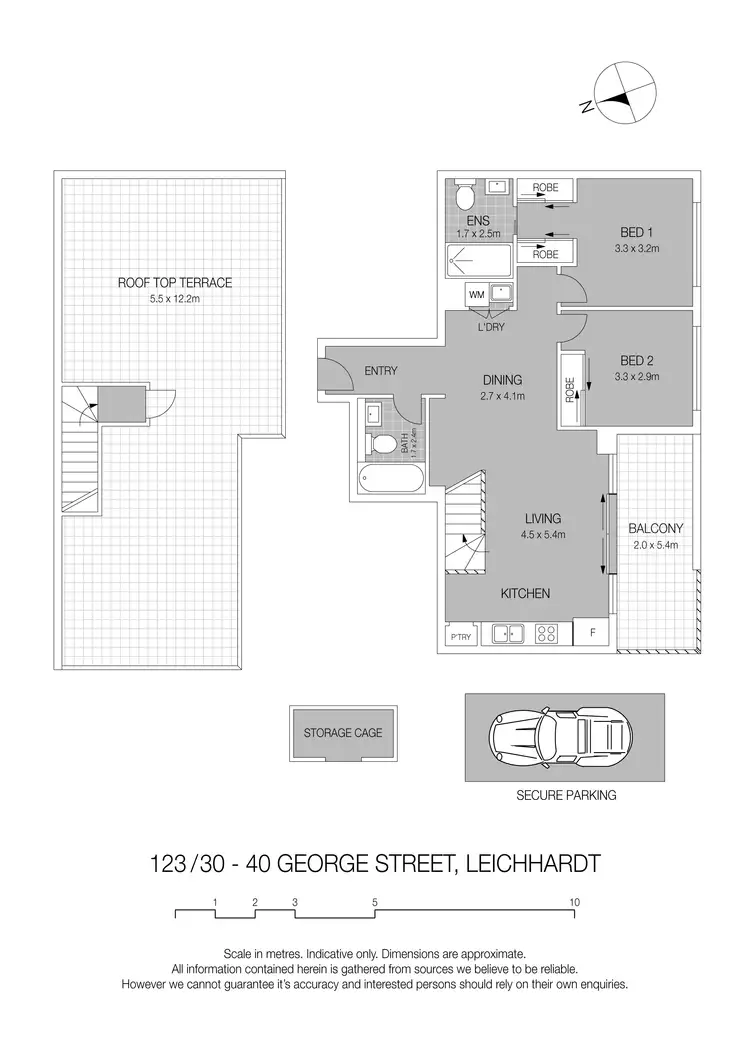 Floorplan of Homely apartment listing, 123/30 George Street, Leichhardt NSW 2040