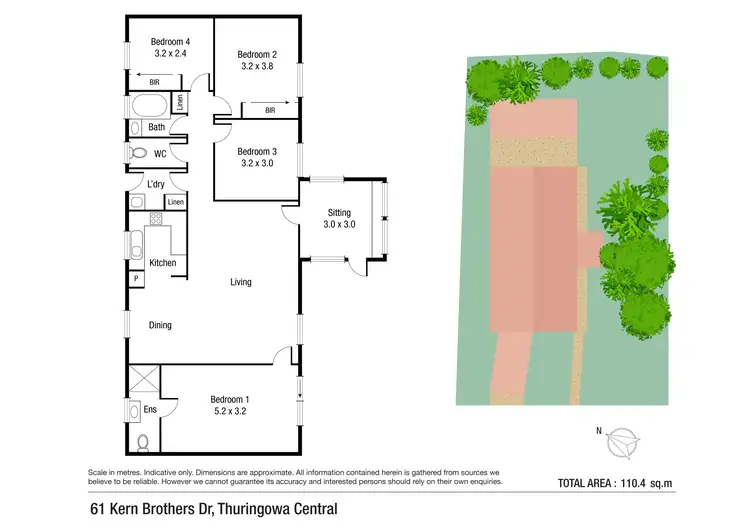 Floorplan of Homely house listing, 61 Kern Brothers Drive, Thuringowa Central QLD 4817