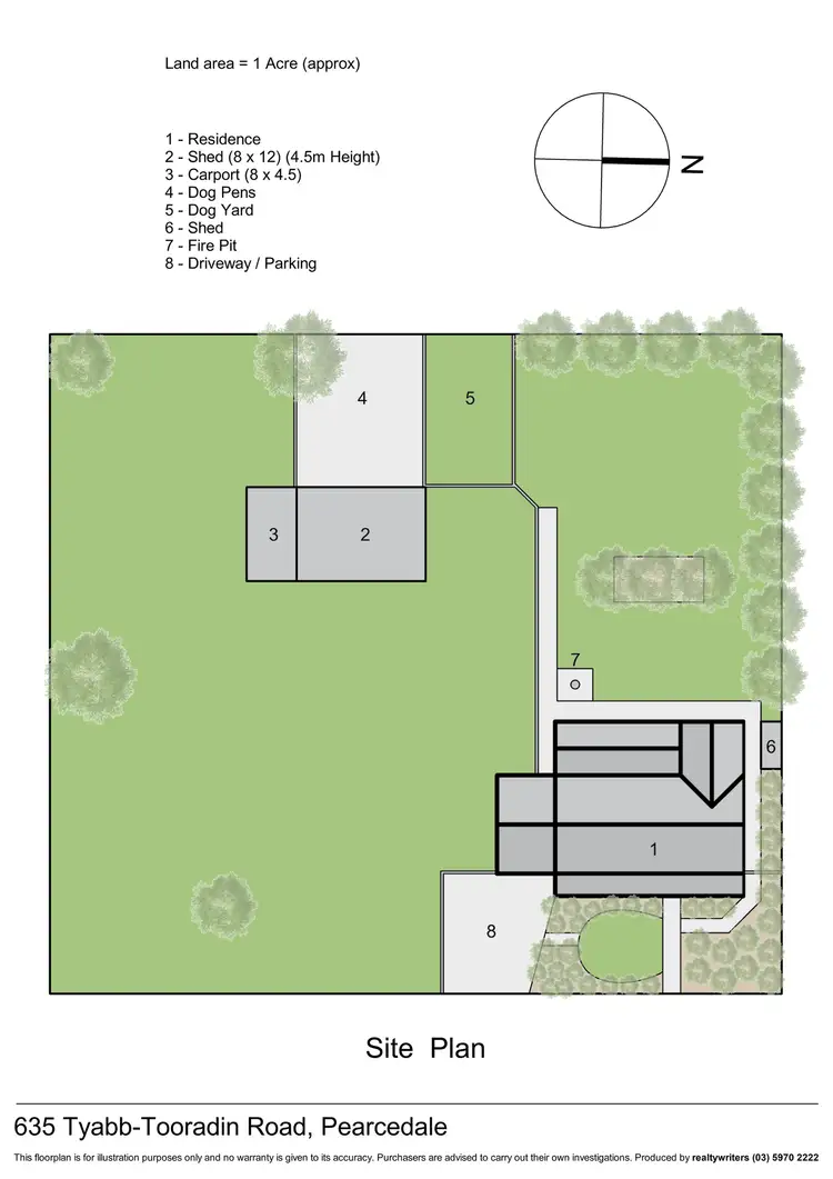 Floorplan of Homely rural property listing, 635 Tyabb Tooradin Road, Pearcedale VIC 3912
