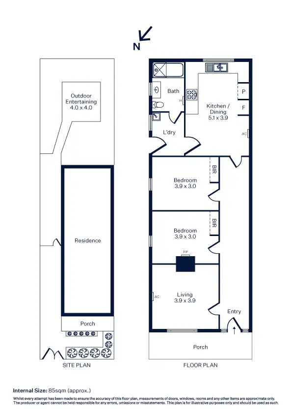 Floorplan of Homely house listing, 13 Bunbury Street, Newport VIC 3015