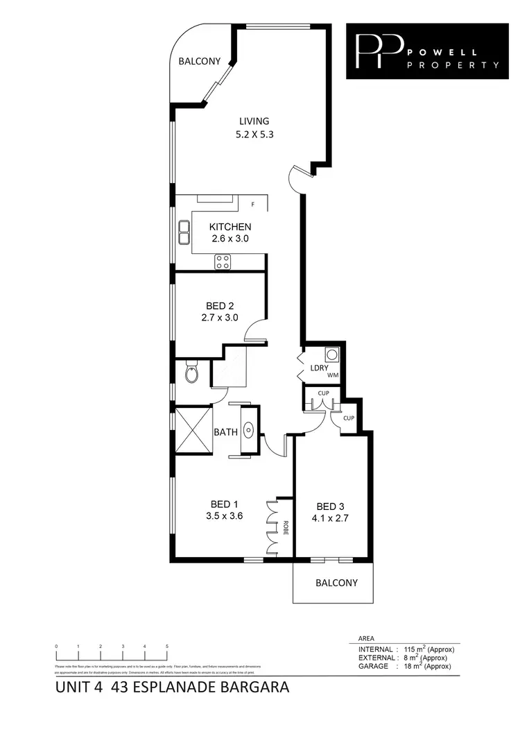 Floorplan of Homely unit listing, 4/43 Esplanade, Bargara QLD 4670