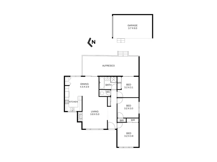 Floorplan of Homely unit listing, 1/29 Bona Vista Road, Bayswater VIC 3153