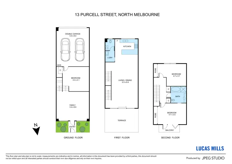 Floorplan of Homely house listing, 13 Purcell Street, North Melbourne VIC 3051