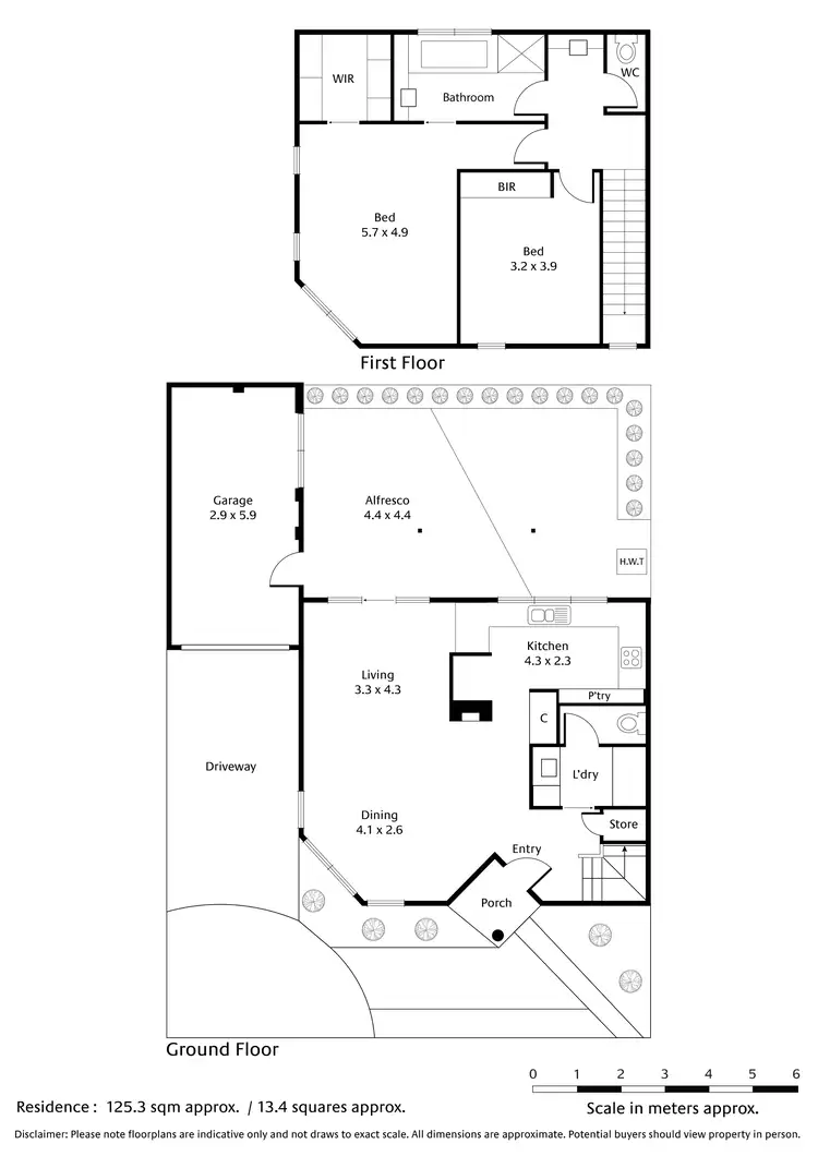 Floorplan of Homely townhouse listing, 2/92-94 Gladesville Boulevard, Patterson Lakes VIC 3197