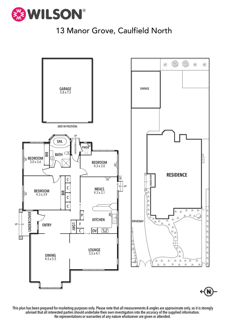 Floorplan of Homely house listing, 13 Manor Grove, Caulfield North VIC 3161