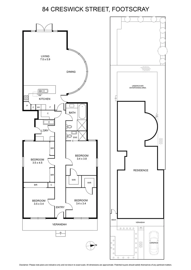 Floorplan of Homely house listing, 84 Creswick Street, Footscray VIC 3011