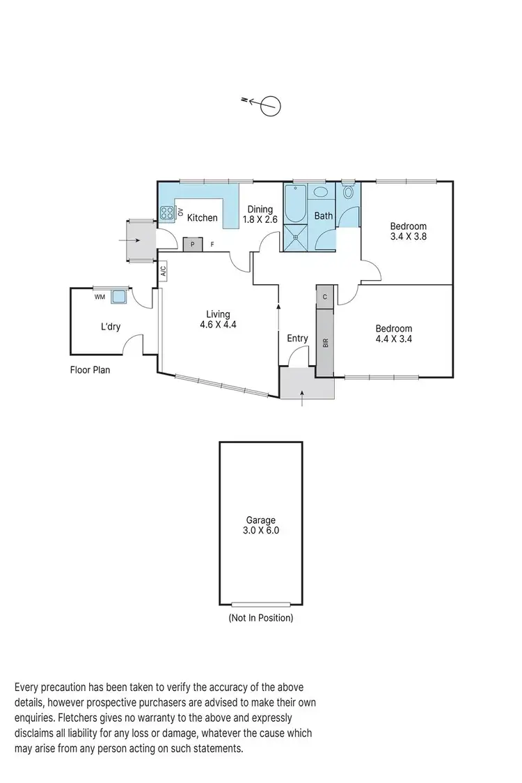 Floorplan of Homely unit listing, 3/2 Garden Avenue, Glen Huntly VIC 3163