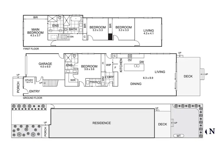 Floorplan of Homely townhouse listing, 36b Cedric Street, Mordialloc VIC 3195