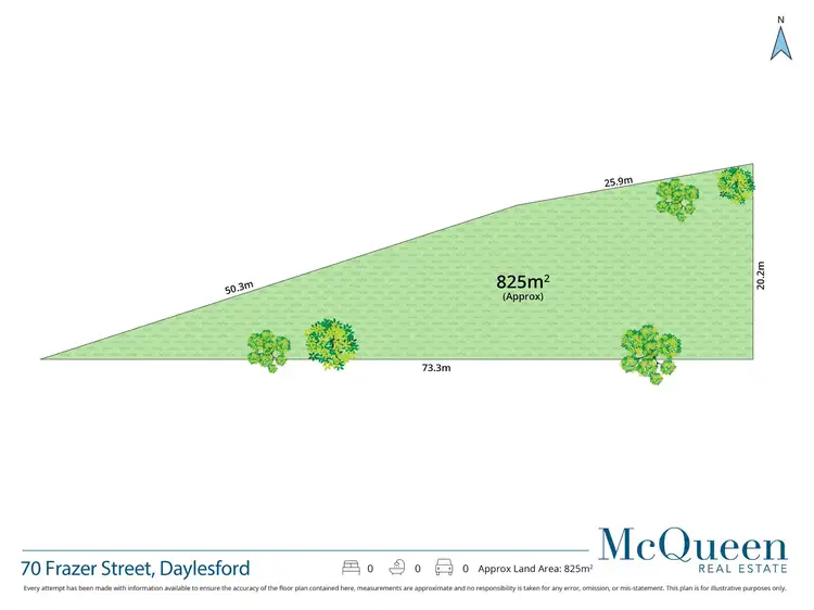Floorplan of Homely land listing, 70 Frazer Street, Daylesford VIC 3460