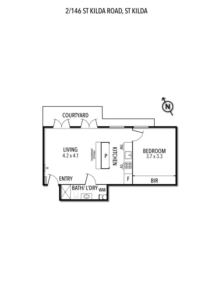 Floorplan of Homely apartment listing, 2/146 St Kilda Road, St Kilda VIC 3182