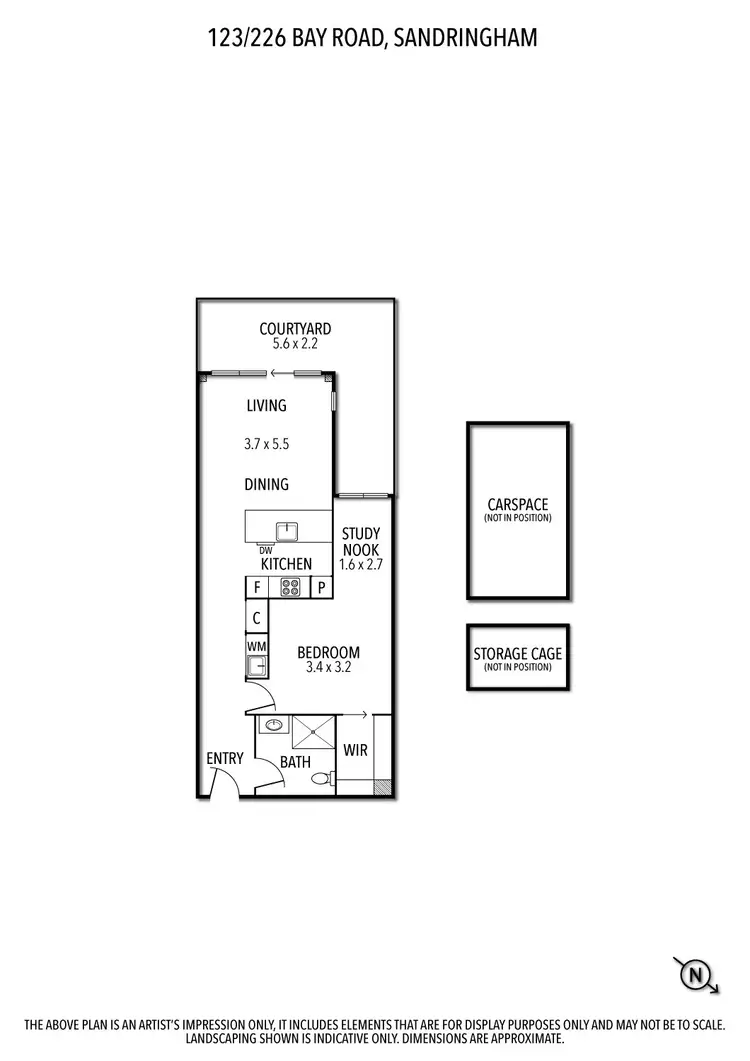 Floorplan of Homely apartment listing, 123/226 Bay Road, Sandringham VIC 3191