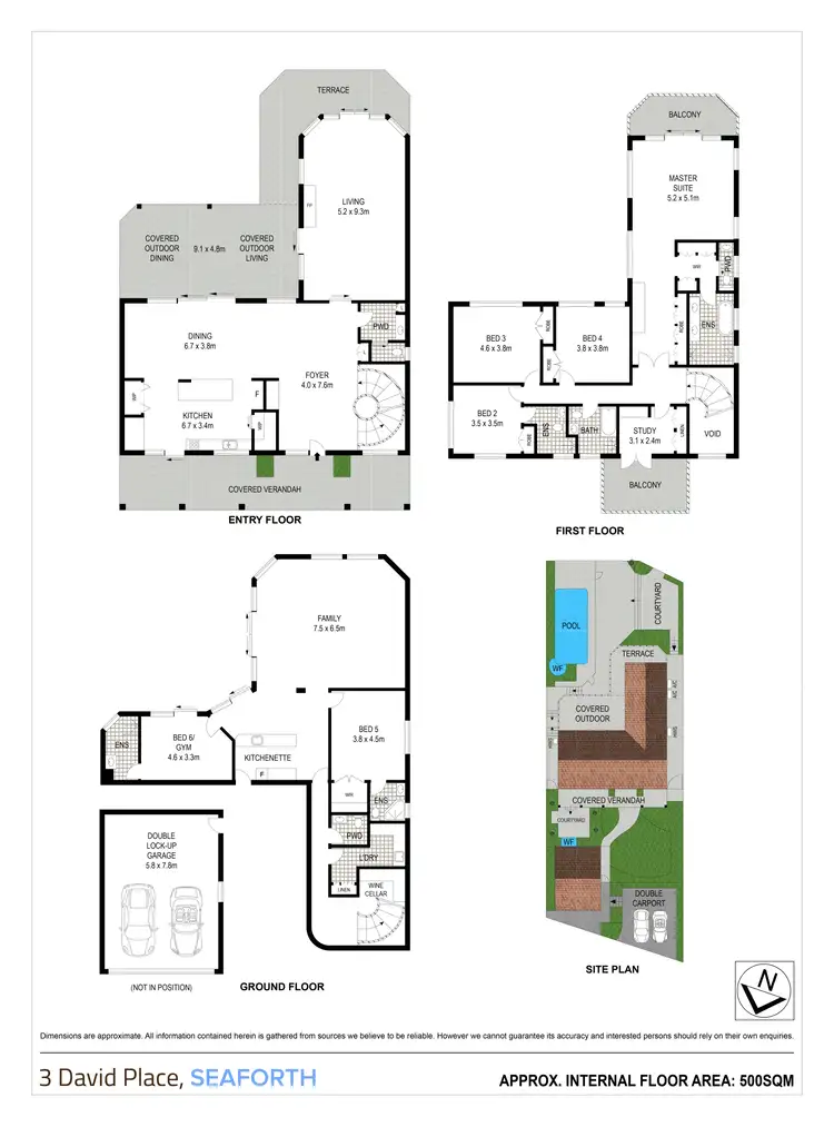 Floorplan of Homely house listing, 3 David  Place, Seaforth NSW 2092