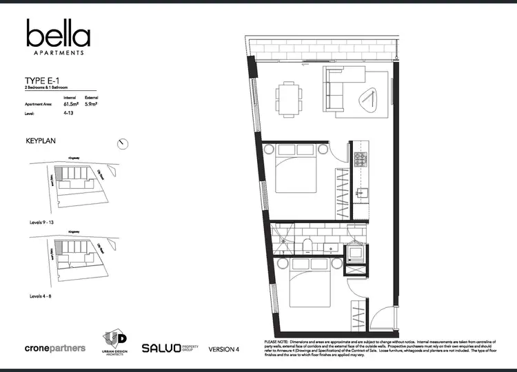 Floorplan of Homely apartment listing, 601/250 City Road, Southbank VIC 3006