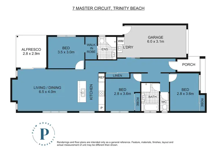 Floorplan of Homely house listing, 7 Master Circuit, Trinity Beach QLD 4879