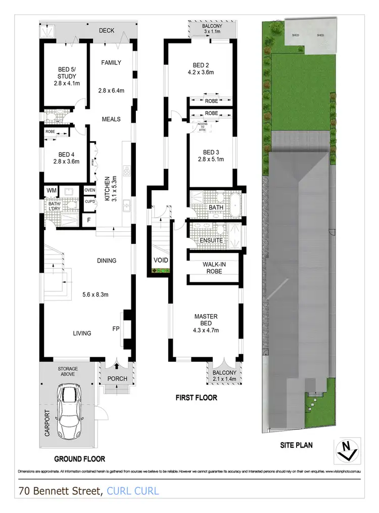 Floorplan of Homely house listing, 70 Bennett Street, Curl Curl NSW 2096