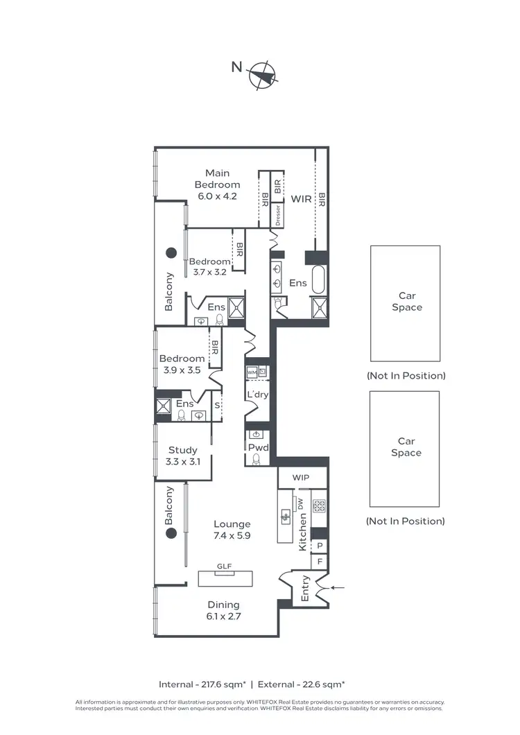 Floorplan of Homely apartment listing, 1402/450 St Kilda Road, Melbourne VIC 3004