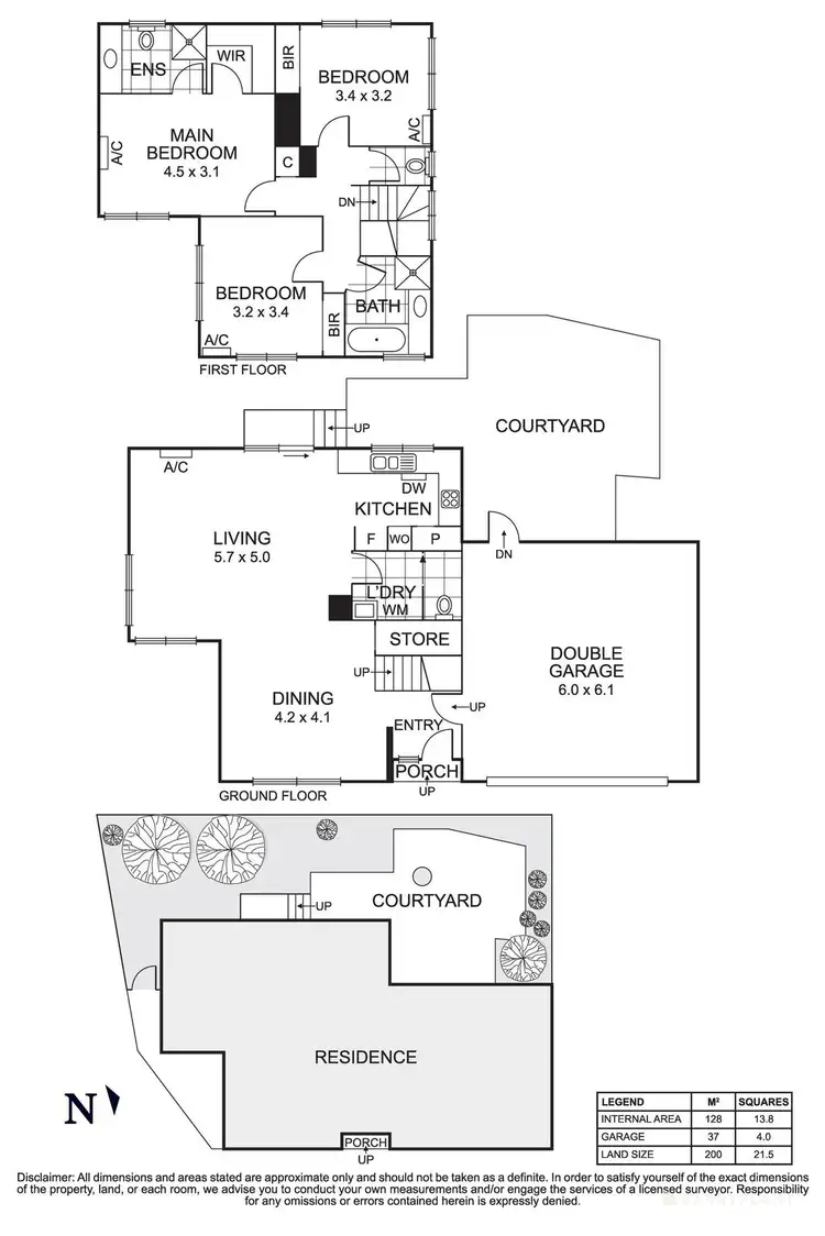 Floorplan of Homely townhouse listing, 7/21 Grove Street, Eltham VIC 3095