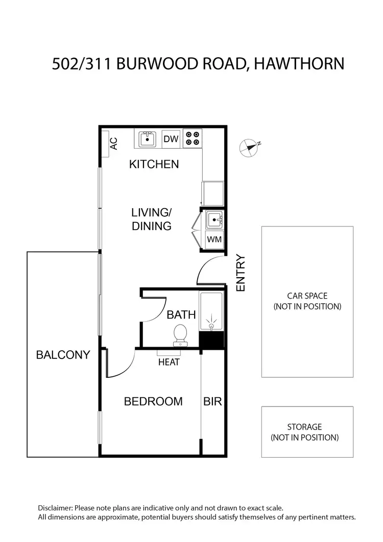 Floorplan of Homely apartment listing, 502/311 Burwood Road, Hawthorn VIC 3122