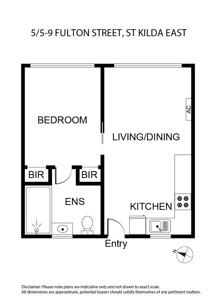Floorplan of Homely apartment listing, 5/5-9 Fulton Street, St Kilda East VIC 3183