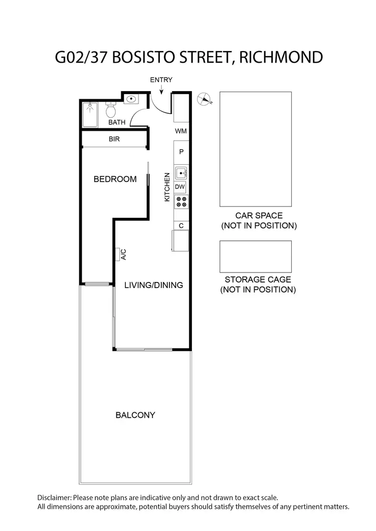 Floorplan of Homely apartment listing, G02/37 Bosisto Street, Richmond VIC 3121