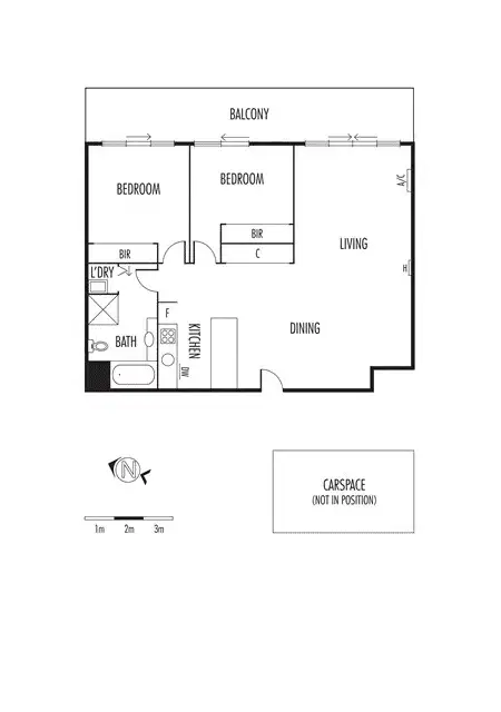 Floorplan of Homely apartment listing, 1119/422 Collins Street, Melbourne VIC 3000