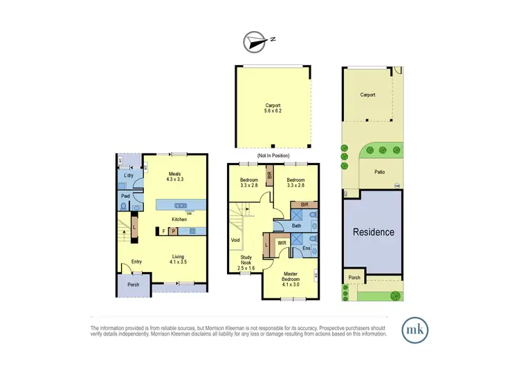 Floorplan of Homely townhouse listing, 23 Village Walk, Mernda VIC 3754