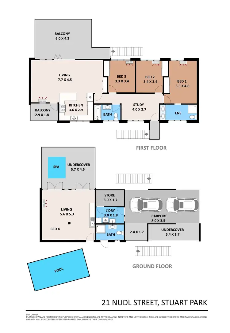 Floorplan of Homely house listing, 21 Nudl Street, Stuart Park NT 820