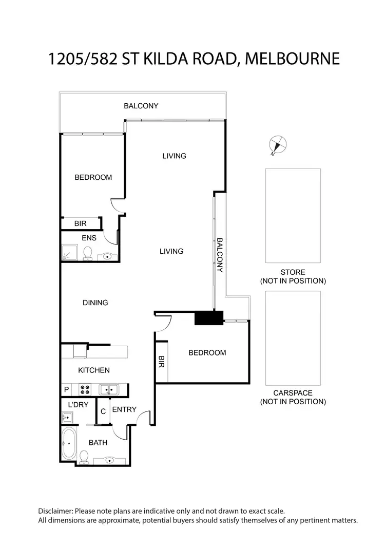 Floorplan of Homely apartment listing, 1205/582 St Kilda Road, Melbourne VIC 3004