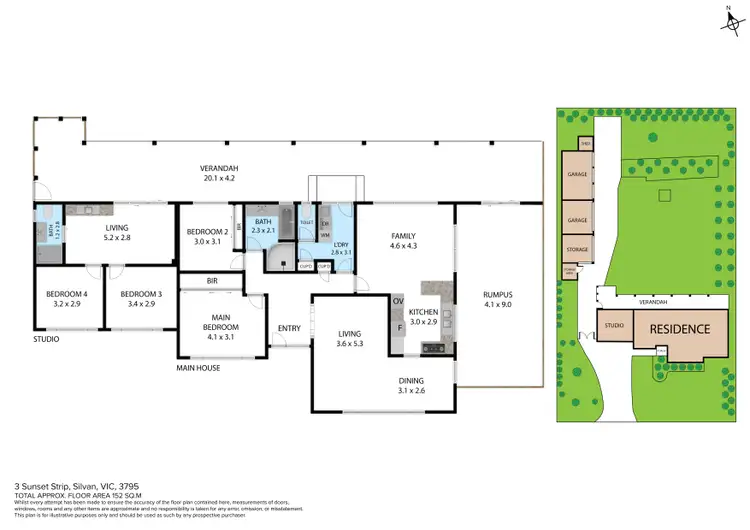 Floorplan of Homely house listing, 3 Sunset Strip, Silvan VIC 3795