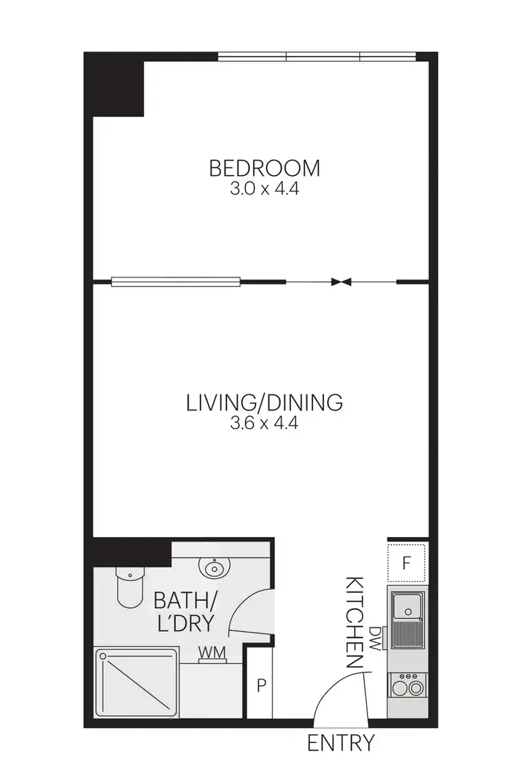 Floorplan of Homely apartment listing, 815/250 Elizabeth Street, Melbourne VIC 3000