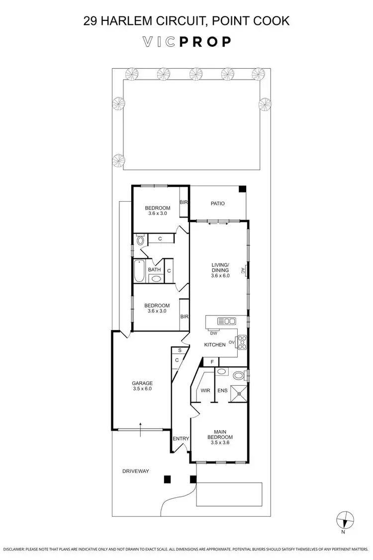Floorplan of Homely house listing, 29 Harlem Circuit, Point Cook VIC 3030