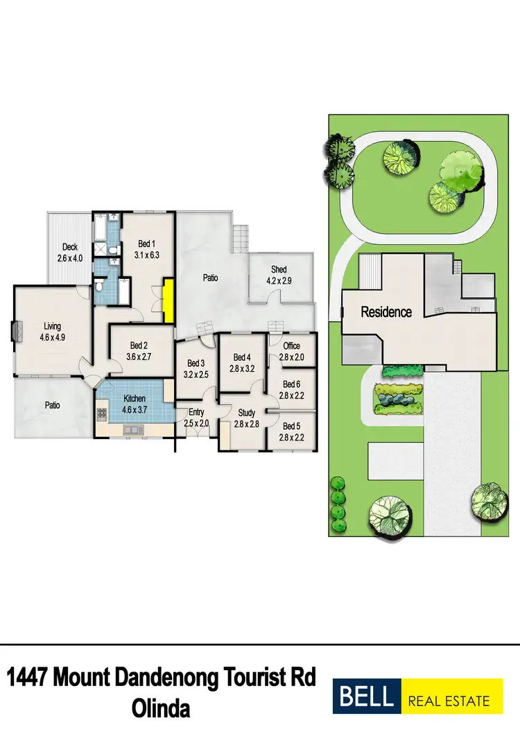 Floorplan of Homely house listing, 1447 Mount Dandenong Tourist Road, Olinda VIC 3788